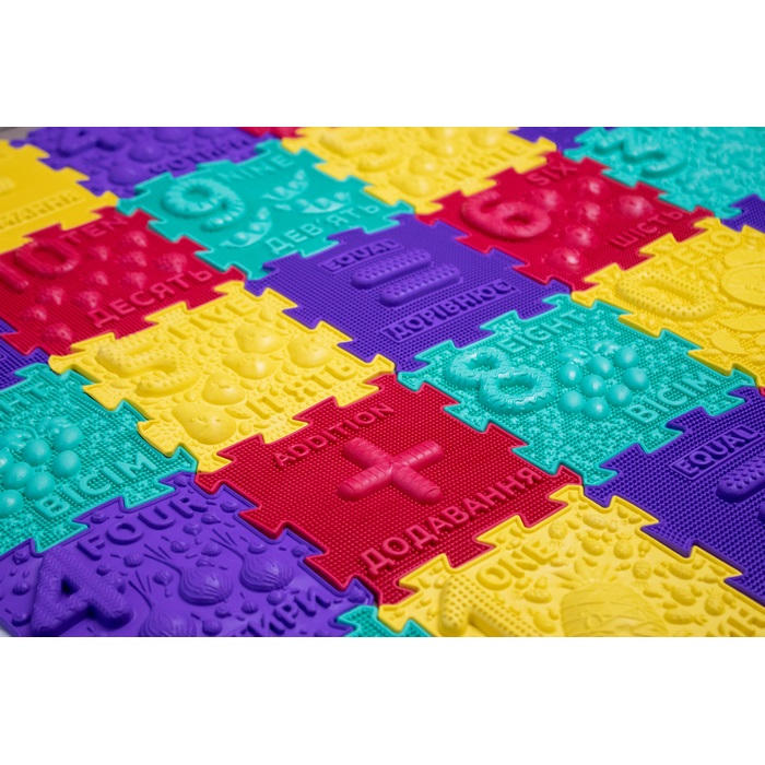 Массажный коврик Ортек Пазлы "Математика" 32 элемента Olvi 10121