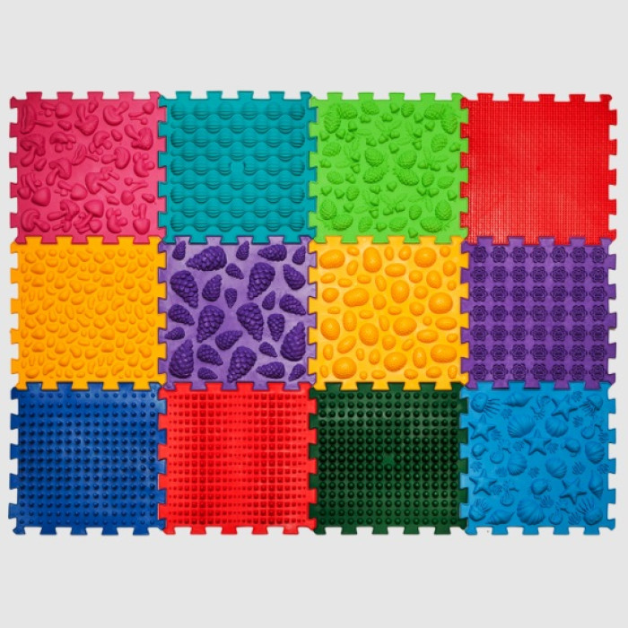 Килимок масажний "Мега Мікс" 12 елементів Ortek Olvi 11024