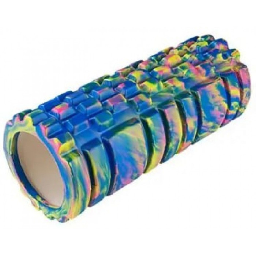 Ролик для йоги, пілатесу, фітнесу 33х14 см, мультицвіт Ортек Olvi 11097