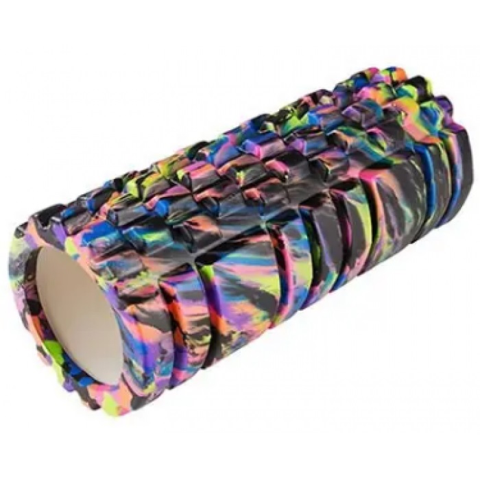Ролик для йоги, пілатесу, фітнесу 33х14 см, мультицвіт Ортек Olvi 11097