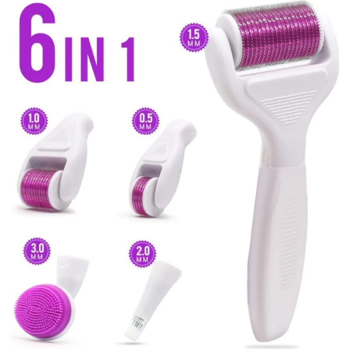 Мезороллер для обличчя та тіла 6 в 1 Olvi 11410