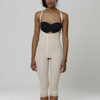 Компресійні бриджі після ліпосакції Aurafix LC-1530 високі бежеві