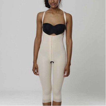 Компрессионные бриджи после липосакции Aurafix LC-1530 высокие бежевые