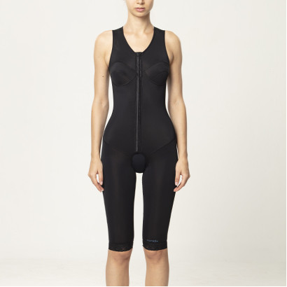 Компрессионное белье после абдоминопластики Aurafix LC-1581 без рукавов черное