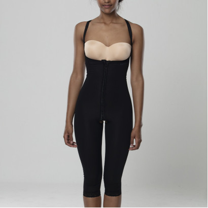 Компрессионные бриджи после липосакции Aurafix LC-1530 высокие черные