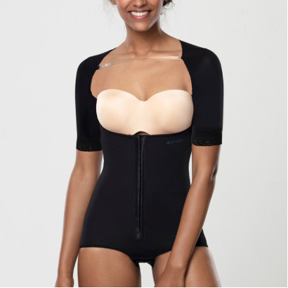 Компрессионное боди после липосакции Aurafix LC-1575 черное