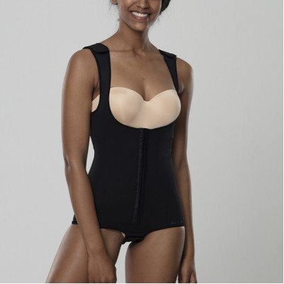 Компрессионное белье после липосакции живота Aurafix LC-1590 черное