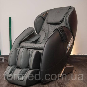 Масажне крісло Casada AlphaSonic II + Braintronics (сіро-чорне)