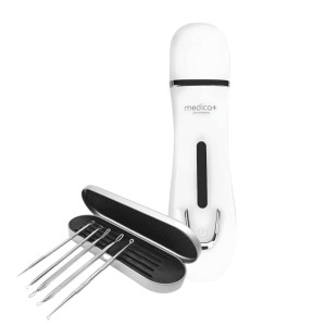 Набор Ультразвуковой скрабер для лица MEDICA+ Vibroskin 5.0 + инструменты для чистки лица