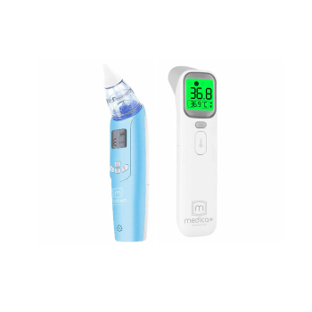 КОМПЛЕКТ 2 В 1:БЕЗКОНТАКТНИЙ ТЕРМОМЕТР 7.0 + НАЗАЛЬНИЙ АСПІРАТОР 7.0 ( ЯПОНІЯ )