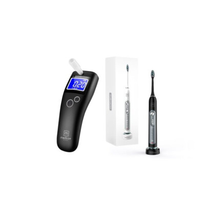 КОМПЛЕКТ 2 В 1: УЛЬТРАЗВУКОВАЯ ЗУБНАЯ ЩЕТКА PROBRUSH 9.0 + АЛКОТЕСТЕР ALCO CONTROL 8.0 ( ЯПОНИЯ )