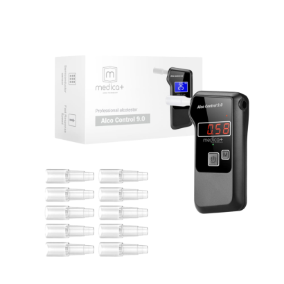 Алкотестер электрохимический MEDICA+ Alco Control 9.0 PRO + Комплект мундштуков 100шт.