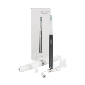 Відбілювальна звукова зубна щітка MEDICA+ Lux 10ХN Portable Grey