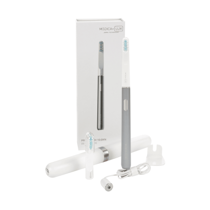 Відбілювальна звукова зубна щітка MEDICA+ Lux 10ХN Portable Silver