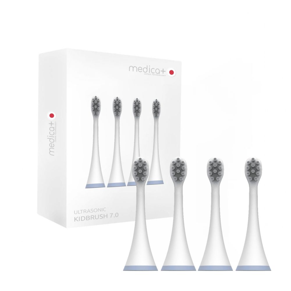 Насадки для звукової зубної щітки MEDICA+ KidsBrush 7.0 blue (4шт)