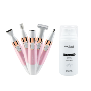 Набор Триммер Электростанок 5в1 MEDICA+ G-Trimmer 5v1 + Флюид после эпиляции MEDICA+ Fluid after epilation