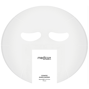 Маски-салфетки косметологические MEDICA+ 50 шт (полиэтиленовые)