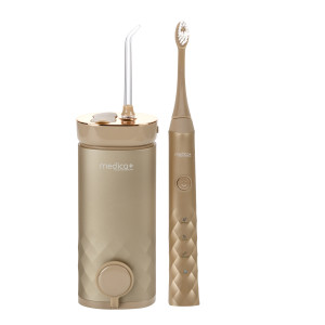 Комплект Звукова зубна щітка ProBrush 11 (Gold) та Портативний іригатор Lux Prowater 10