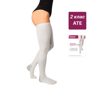 Панчохи Vitamed 6221 середньої компресії, з нижнім оглядовим отвором, антиемболічні