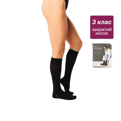 Гольфы компрессионные медицинские 3 класс (черные) Microtrans Микрофибра