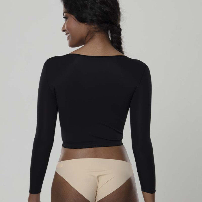 Компресійний топ Aurafix LC-1900 з довгими рукавами чорний