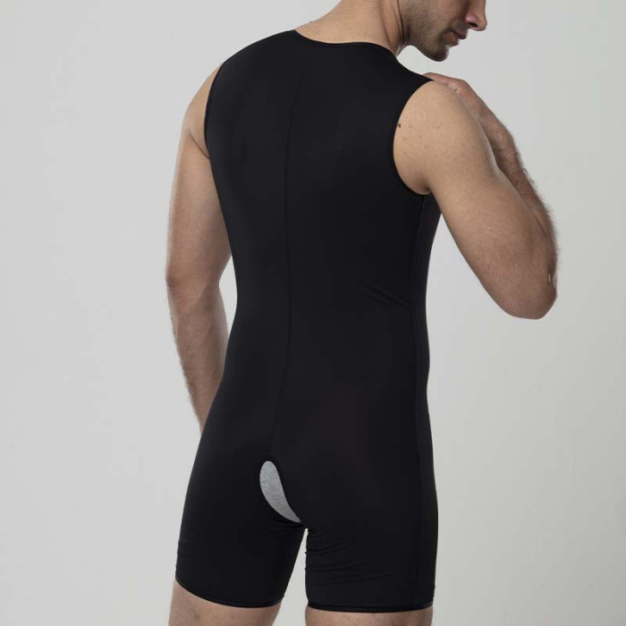 Компресійний боді для чоловіків Aurafix LC-1710 з шортами чорні