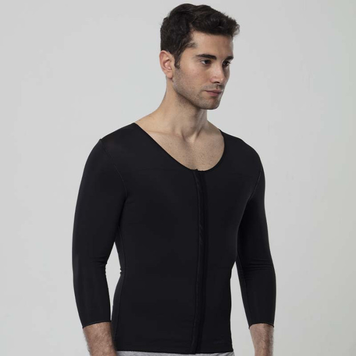 Компресійний жилет для грудей і черевної порожнини після операції Aurafix LC-1725 чорний