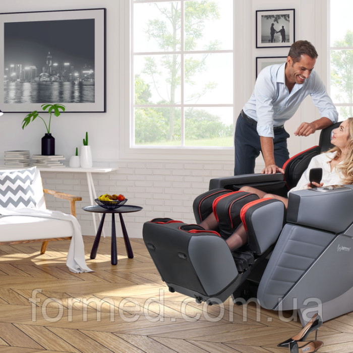 Масажне крісло Casada AlphaSonic III Grey Black