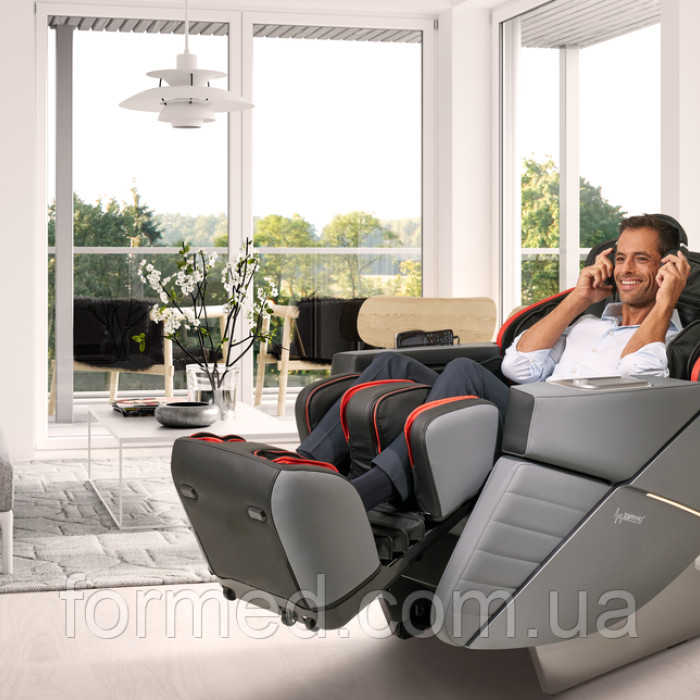 Масажне крісло Casada AlphaSonic III Grey Black