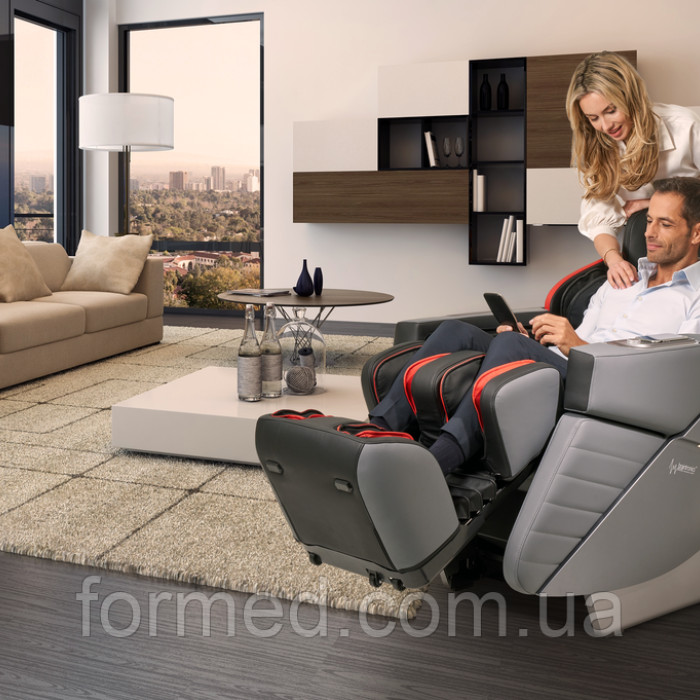 Масажне крісло Casada AlphaSonic III Grey Black