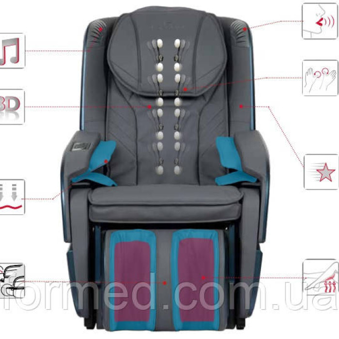 Масажне крісло Casada ECOSONIC 3D (gold)