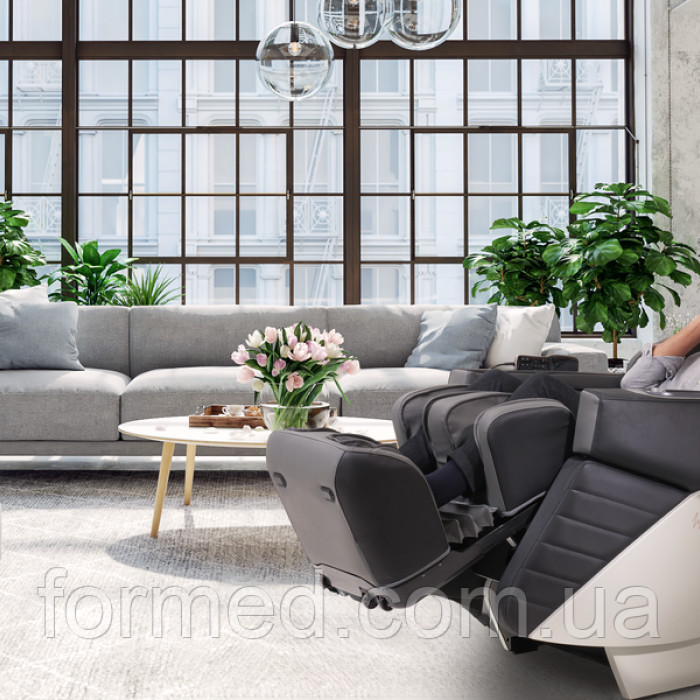 Масажне крісло Casada AlphaSonic III White Black