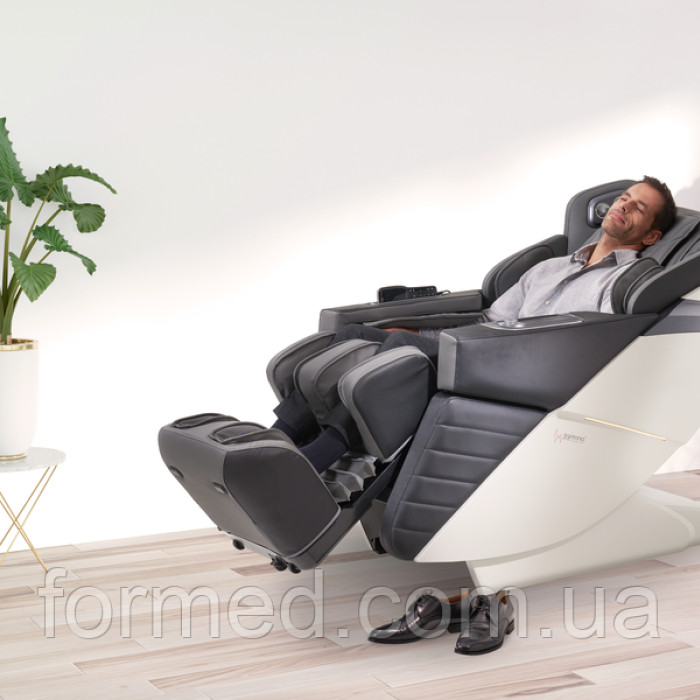 Масажне крісло Casada AlphaSonic III White Black