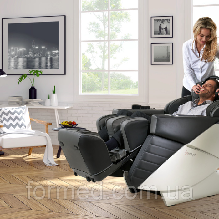 Масажне крісло Casada AlphaSonic III White Black