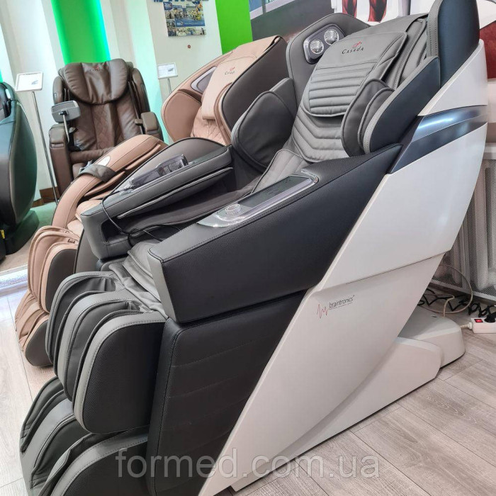 Масажне крісло Casada AlphaSonic III White Black