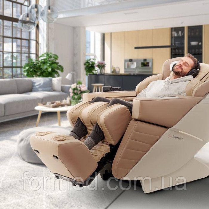 Масажне крісло Casada AlphaSonic III White Khaki