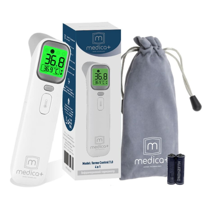 КОМПЛЕКТ 2 В 1: БЕЗКОНТАКТНИЙ ТЕРМОМЕТР 7.0 + ПУЛЬСОКСИМЕТР 7.0 ( ЯПОНІЯ )