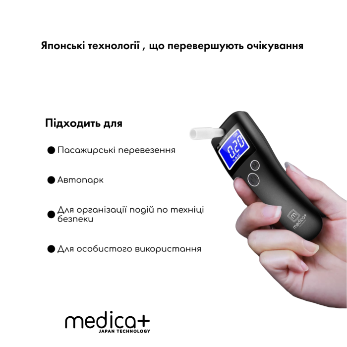 Алкотестер MEDICA+ Alco Control 8.0 + Комплект мундштуків 40шт.