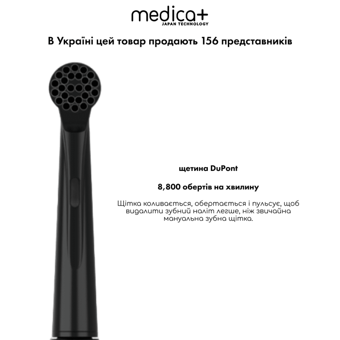 Електрична зубна щітка MEDICA+ ProBrush XO Сarbon (Black)