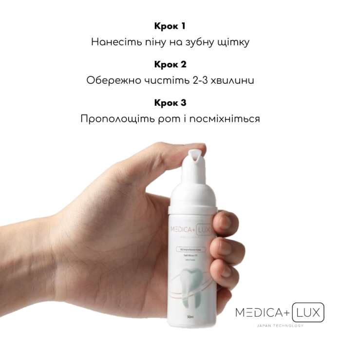 Відбілювальна піна для зубів Medica+ ToothMousse 5.0