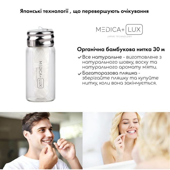 Зубна нитка Medica+ Dental FLoss 2.0