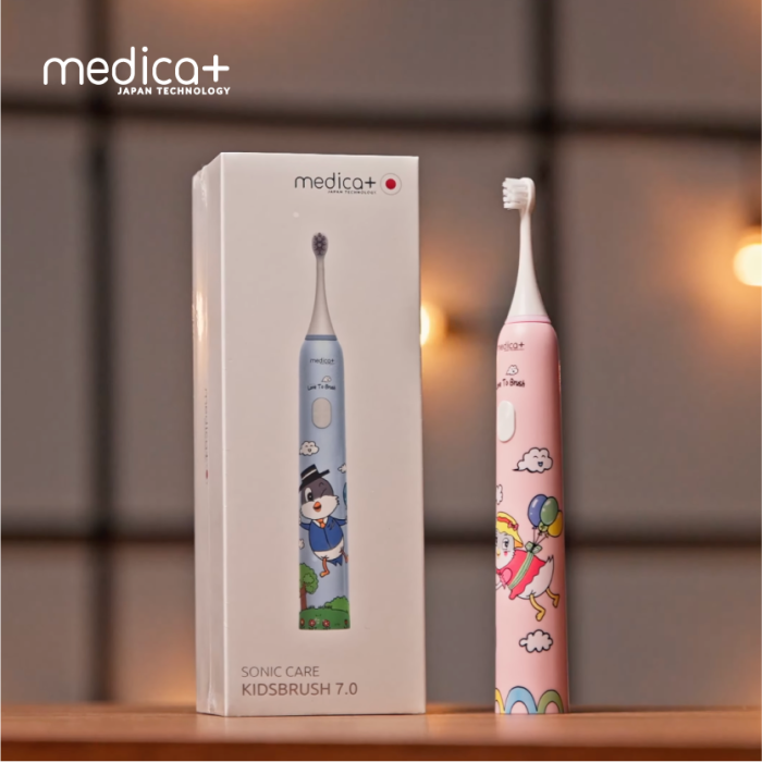 Звуковая зубная щетка Medica+ KidsBrush 7.0 Pink