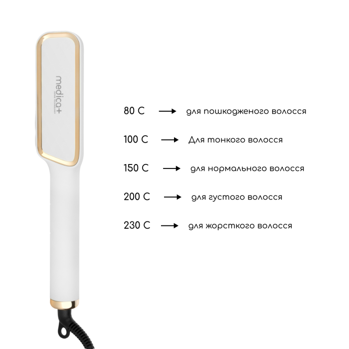 Випрямляч волосся MEDICA+ HotBrush 10