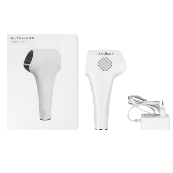 Набір Фотоепілятор MEDICA+ Haircleaner 8.0 + Флюїд після епіляції MEDICA+ Fluid after epilation