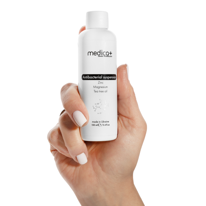 Набір Портативний дарсонваль DARSOLINE 4.0 + Суспензія Antibacterial suspension + Заспокійлива маска для обличчя Soothing Mask MEDICA+