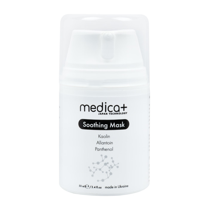 Набір Мікрострумовий RF Lifting Масажер для обличчя Skin Lifting 7.0 White + Струмопровідний гель + Заспокійлива маска для обличчя MEDICA+