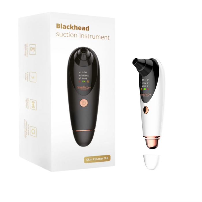 Набір Вакуумний очищувач шкіри та пор SKINCLEANER 9.0 WT + Гідратуючий гель Hydration Gel + Заспокійлива маска для обличчя Medica+ Soothing Mask