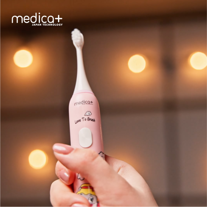 Звукова зубна щітка Medica+ KidsBrush 7.0 Pink + Насадки (4 шт)