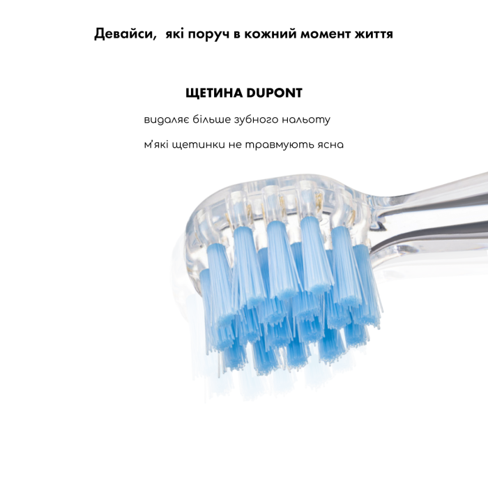 Детская зубная щетка MEDICA+ KidsBrush 2.0 Blue + Насадки (6 шт)