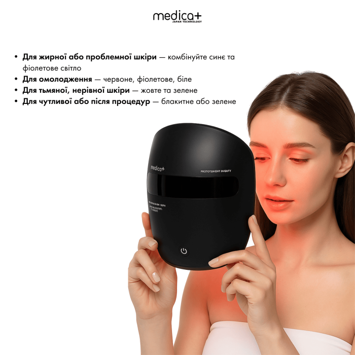 LED-маска FANTOM для світлотерапії MEDICA+ (Japan)